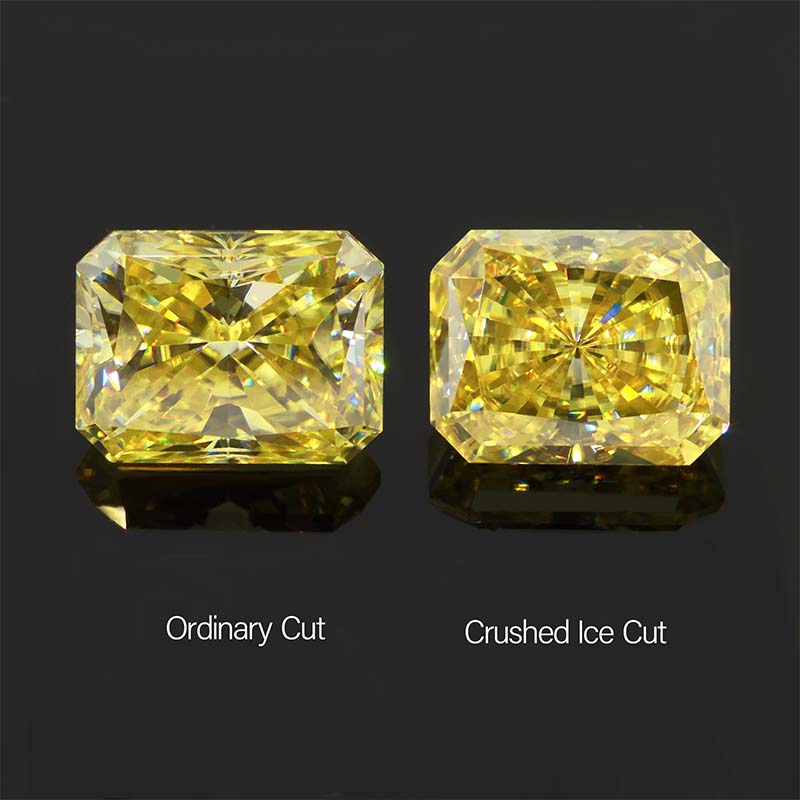 GIGAJEWE Natural Fancy Uncoated Yellow Color Moissanite Stone Loose Gemstone Vivid Yellow Radiant Cut Loose Gemstones Christmas Gifts