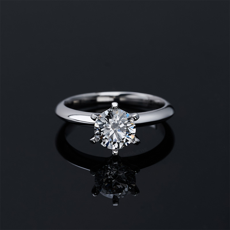 1.2ct CVD Lab Grown Diamond 14K/18K/Platinium Round Cut DEF Color Solitaire Lab Grown Diamond Ring Women Rings Diamond Jewelry