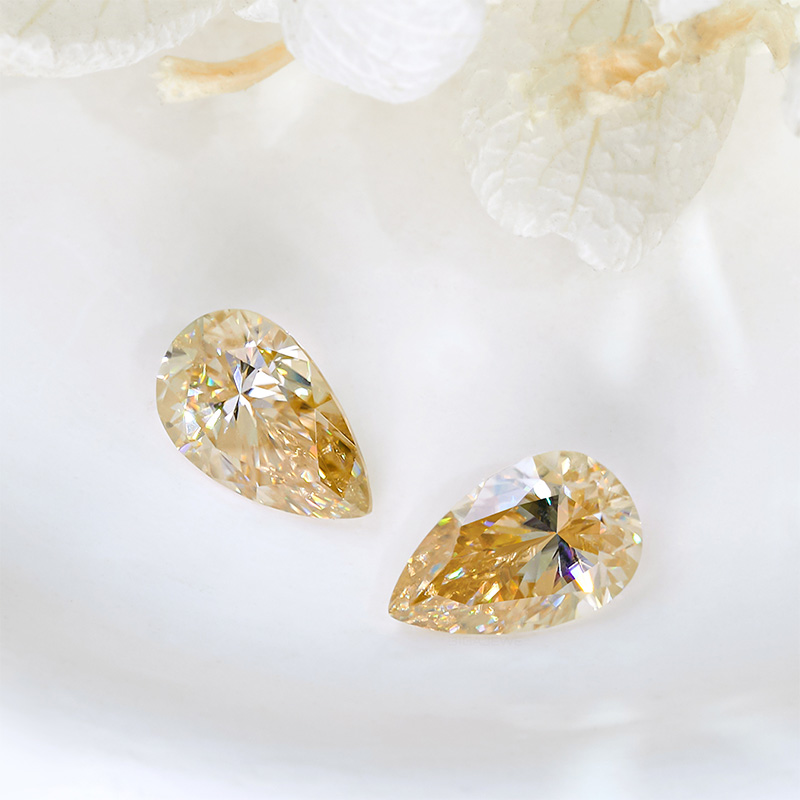 Champagne-colored moissanite for sale on September Deals