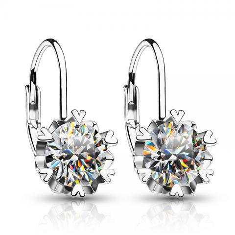 GIGAJEWE Moissanite Christmas Gift EF Color VVS1 Total 2.0ct 925 Silver Drop Earring 18K Gold Plated Diamond Test Passed Jewelry