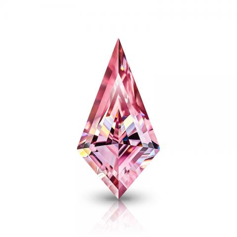 Wholesale Loose Gemstone 8*8mm Sakura Pink Heart Cut Lab Grown